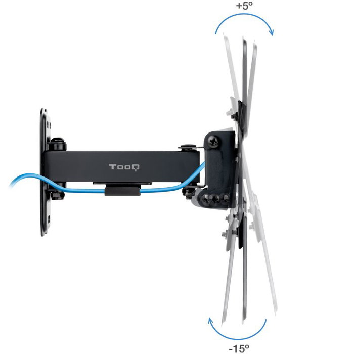 TOOQ Soporte de Pared para Pantallas 13-43 Pulgadas, Negro